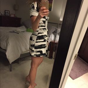 re:named Black and White Cocktail Dress